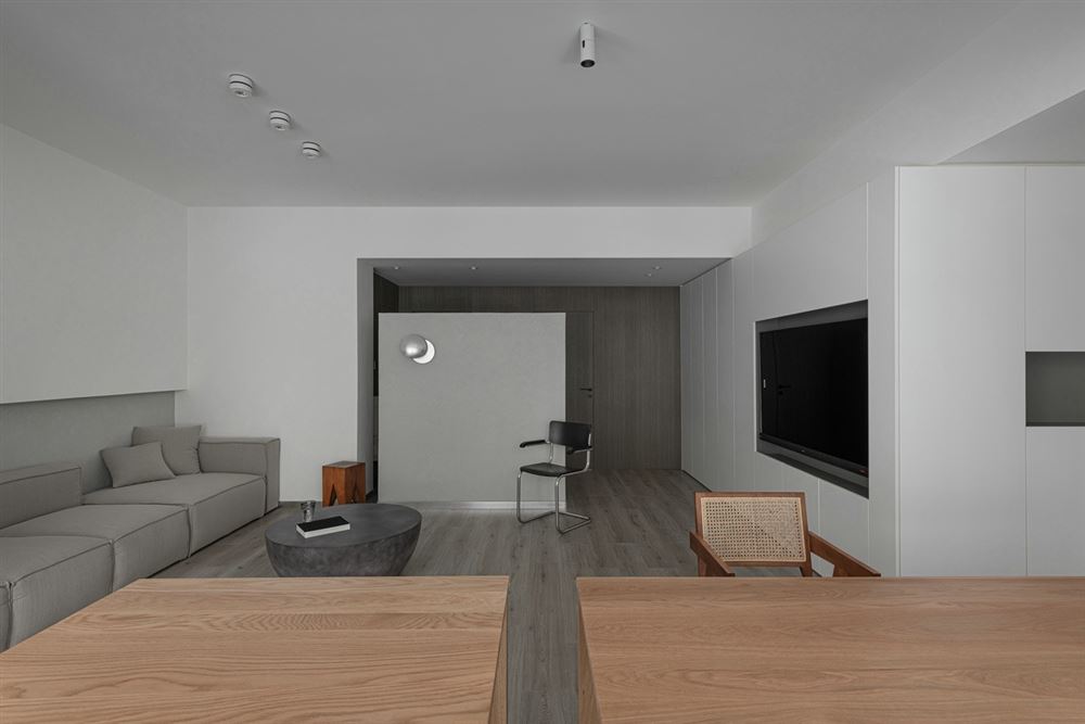 昭通室内装修创泰逸然居98平方米三居-现代极简风格室内设计家装案例