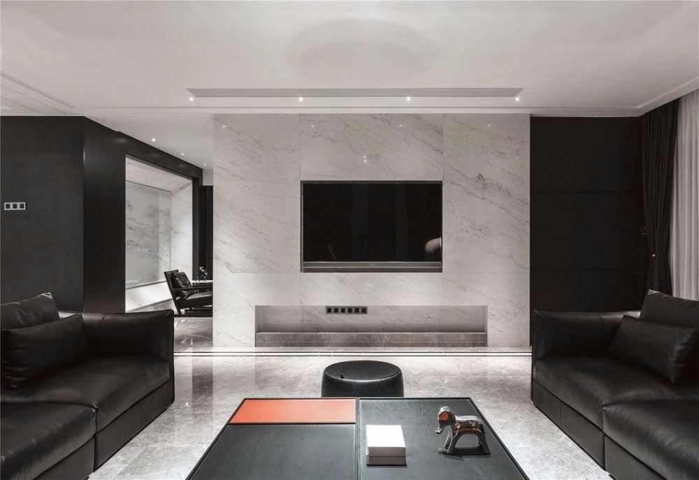 昭通室内装修福心小区230平米复式-现代简约高级灰风格室内设计家装案例