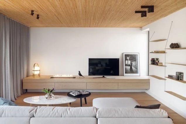 昭通室内装修莲池映月70平米公寓-极简原木风格室内设计家装案例