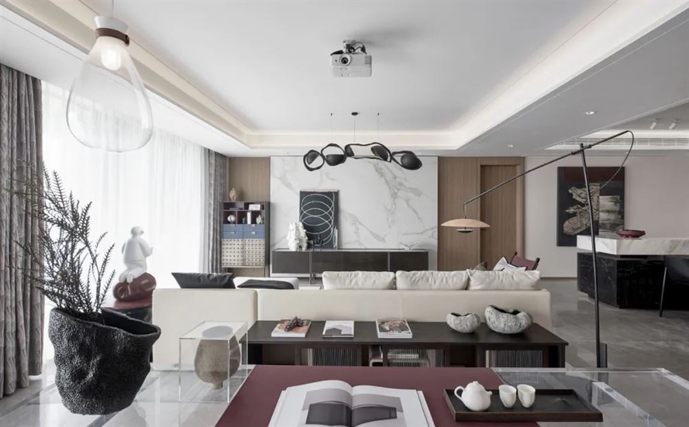 昭通室内装修洱海传奇188平米五居-新中式风格室内设计家装案例