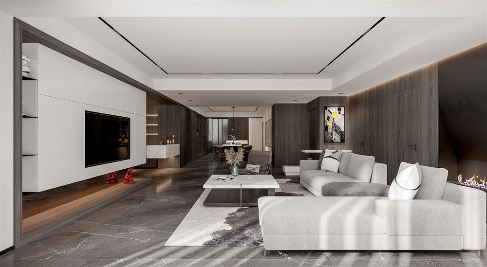 昭通室内装修劲嘉金棕榈湾192平米平层-现代风格室内设计家装案例