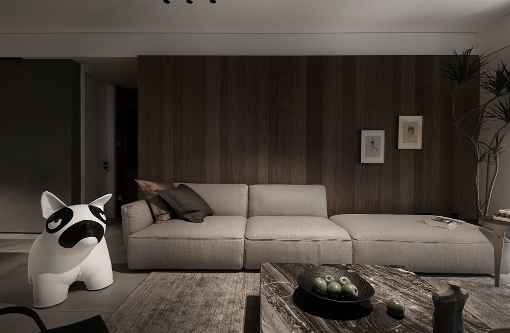 昭通装修设计美的君兰江山150平方米四居-现代简约风格室内家装案例效果图