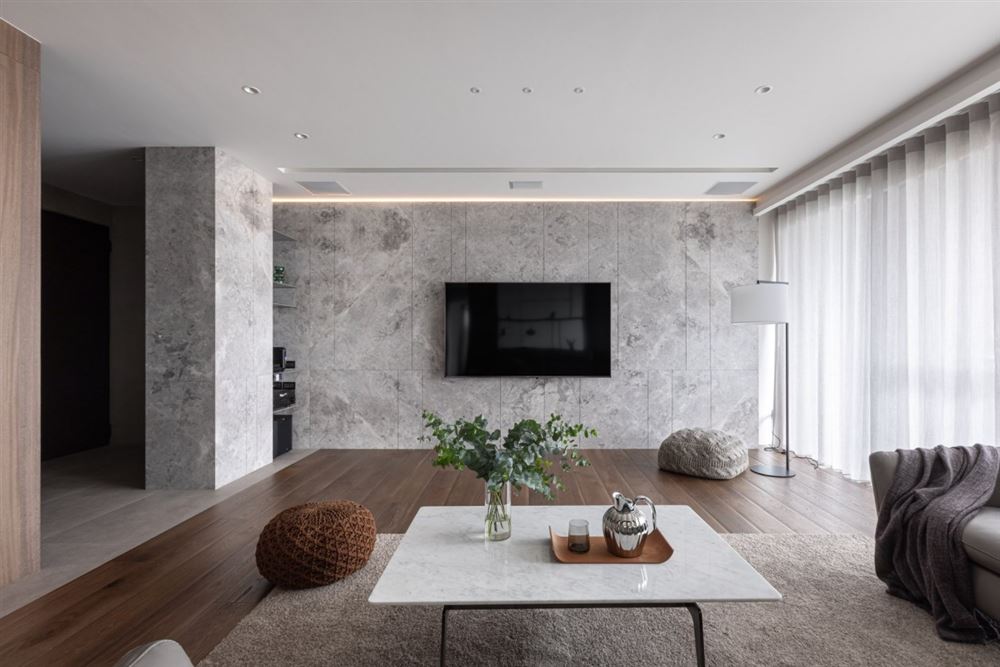 昭通室内装修美的君兰江山168平方米四居-现代简约风格室内设计家装案例