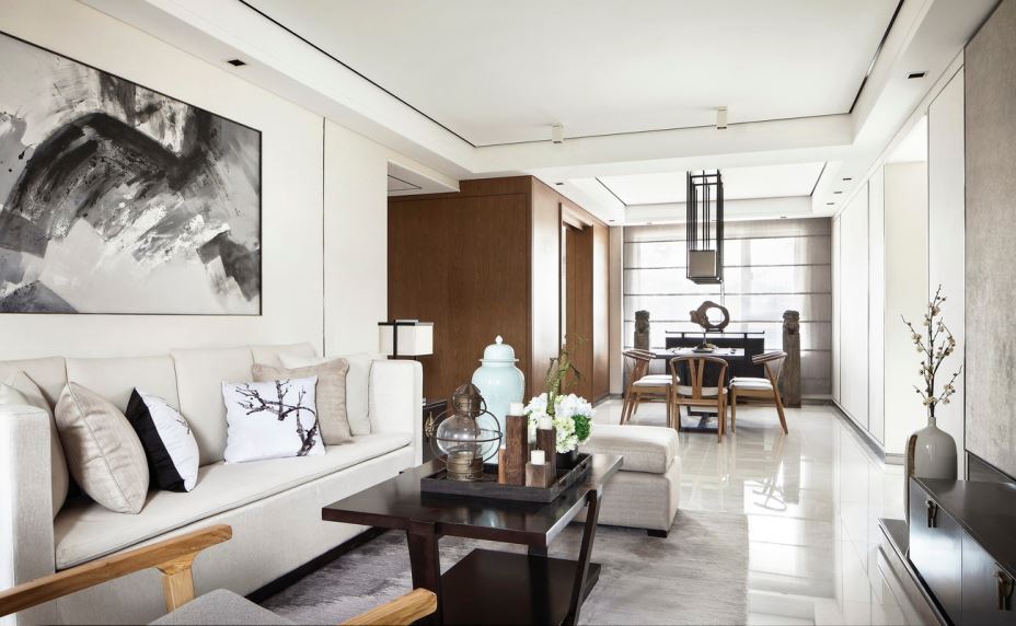 昭通装修设计嘉怡苑130平米三居-新中式风格室内家装案例效果图