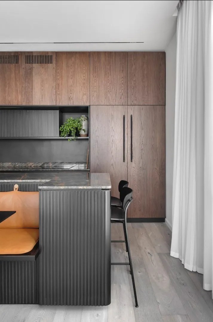 装修案例现代轻奢风格室内装修效果图-厨房
