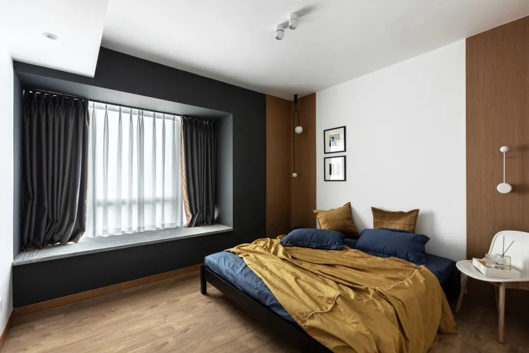 现代原木风格室内设计家装案例-卧室