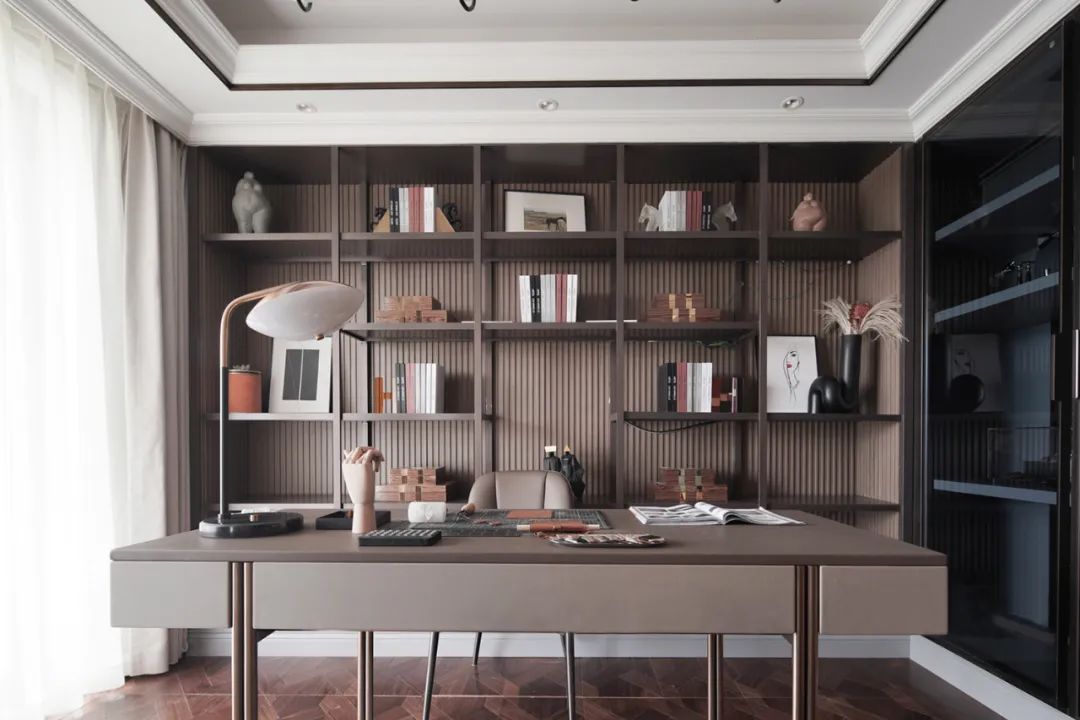 时尚轻奢风格室内设计家装案例-书房